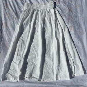 Bershka White A-Line Skirt
